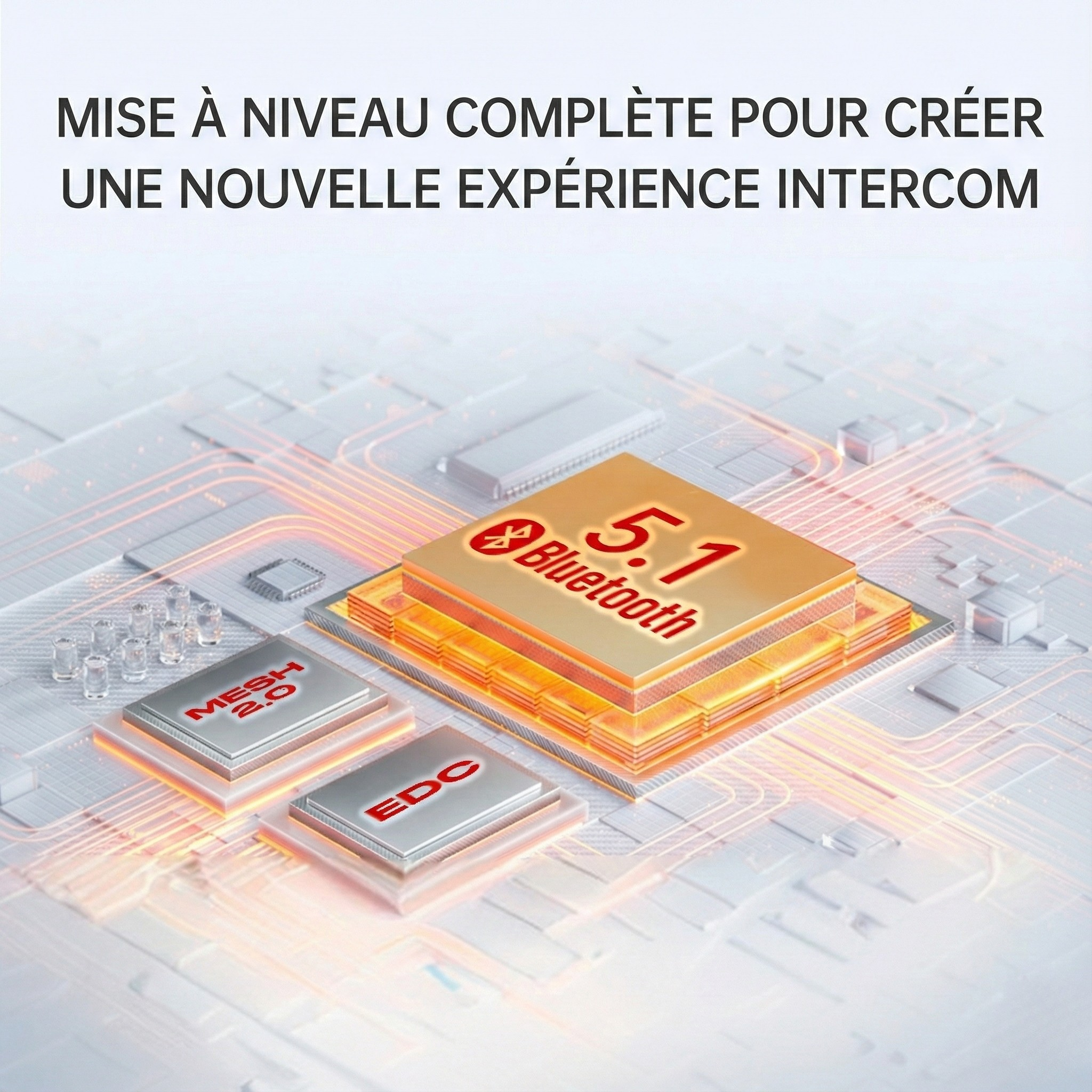 Intercom moto Mesh FreedConn FX Plus - vue dessus