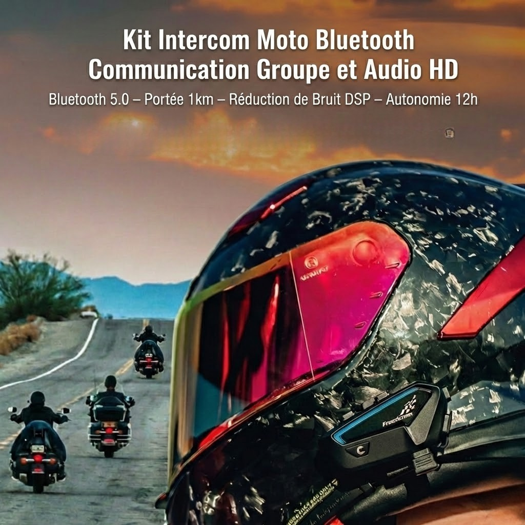 Intercom moto FreedConn FX - boutons commande