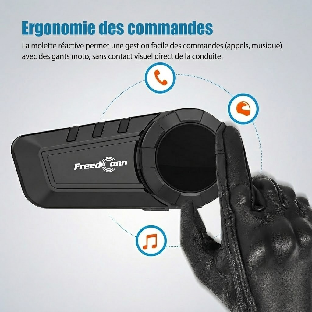Intercom moto FreedConn KY Pro - installation