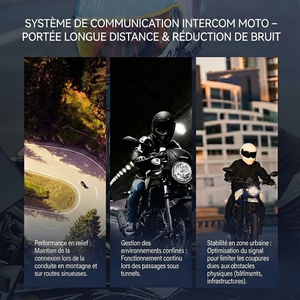 Intercom moto Mesh FreedConn FREE+ V2.0 - fixation casque