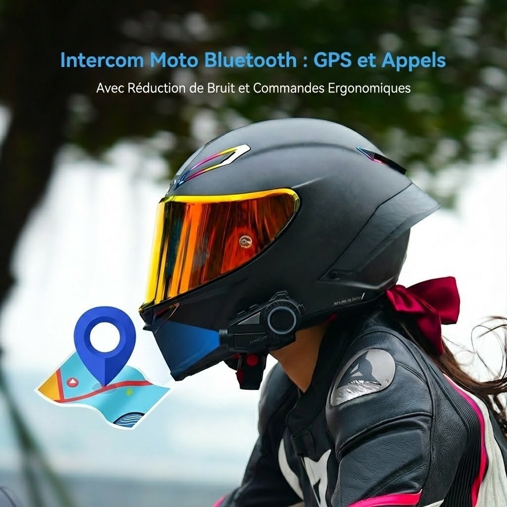 Intercom moto caméra FreedConn R3 Pro DUO - écran app RoadCam