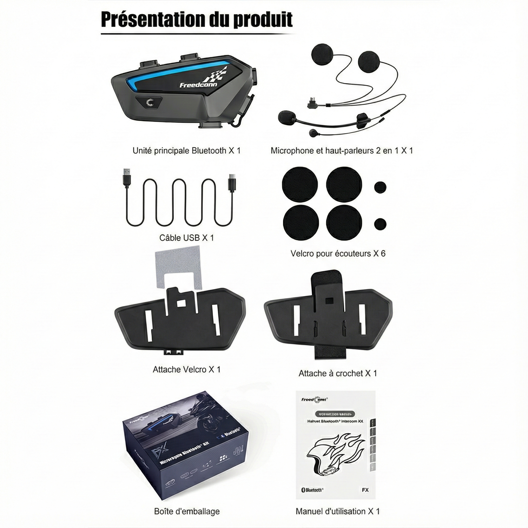 Intercom moto FreedConn FX - packaging
