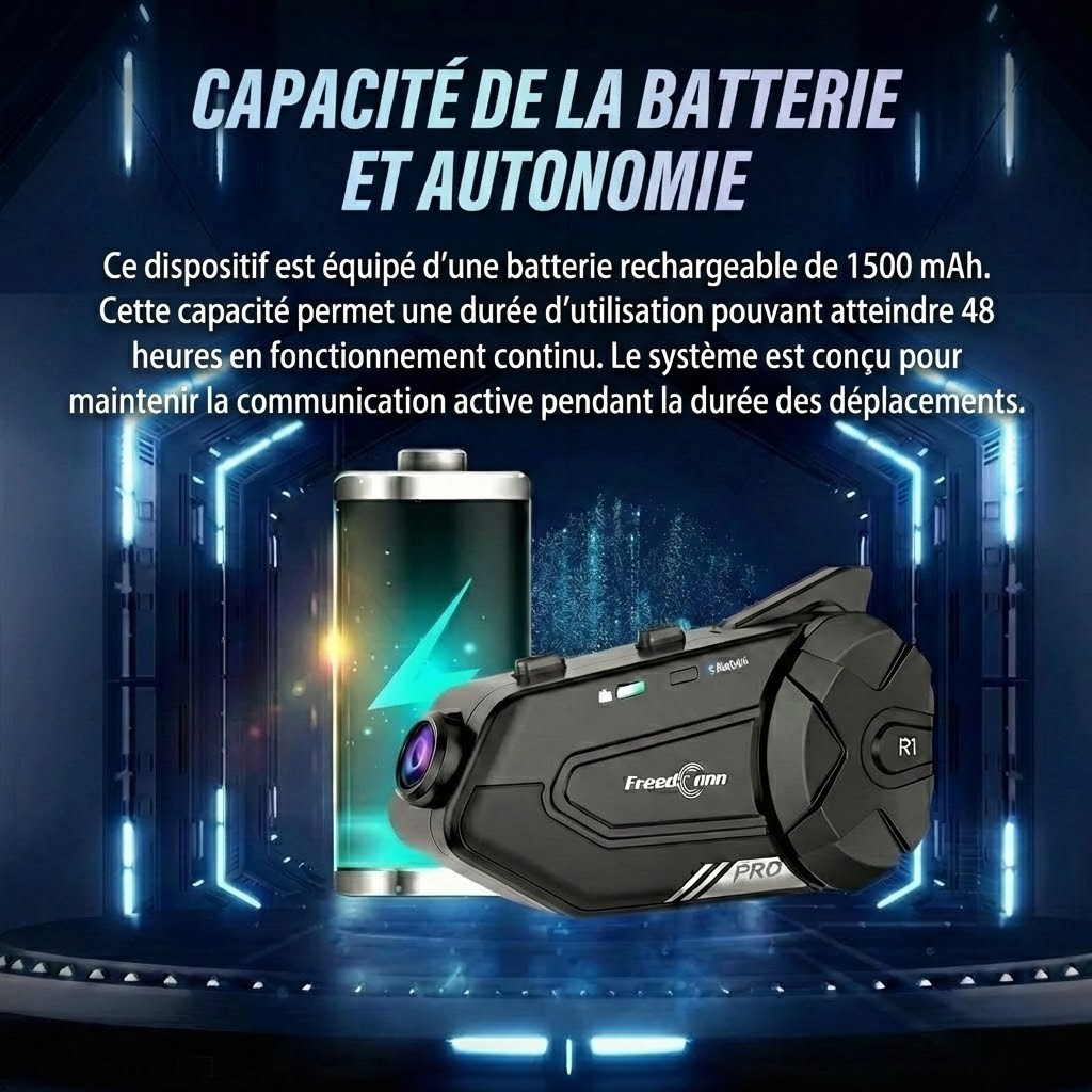 Intercom moto caméra 2K FreedConn R1 Pro - packaging