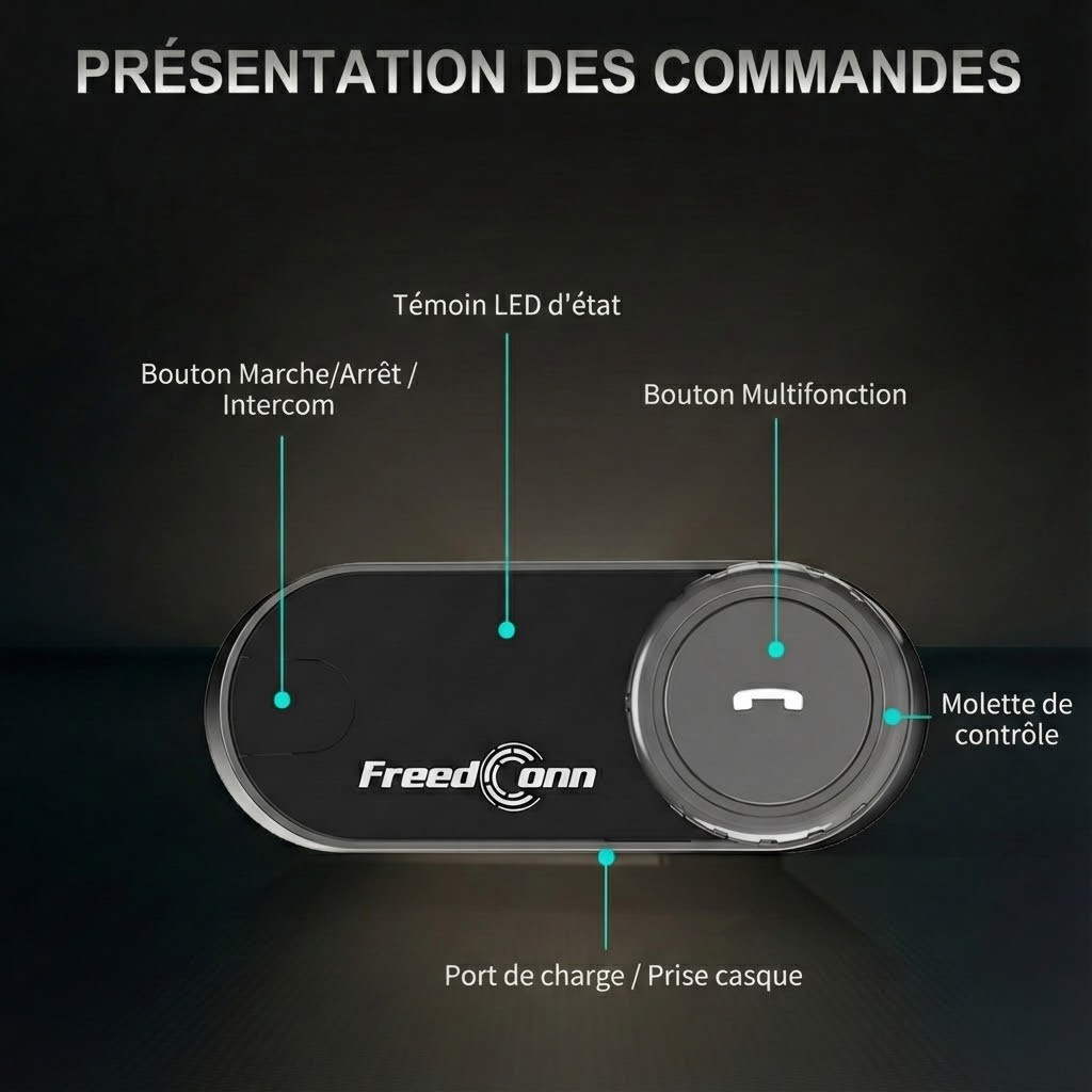 Intercom moto FreedConn T-COM V6 - packaging