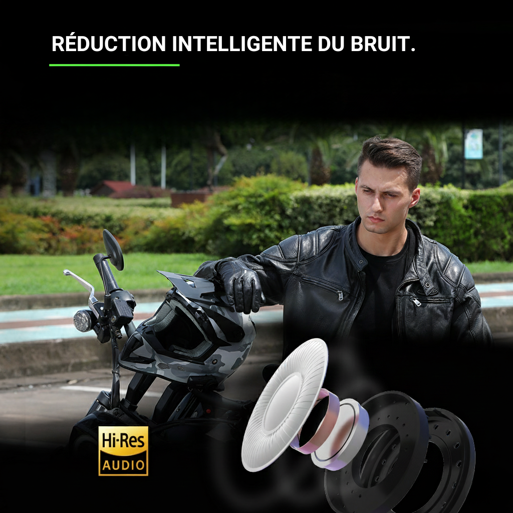 Intercom moto FreedConn KY V2 Audio Hi-Res - haut-parleur Hi-Res