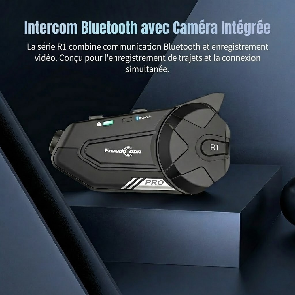 Intercom moto caméra 2K FreedConn R1 Pro - installation