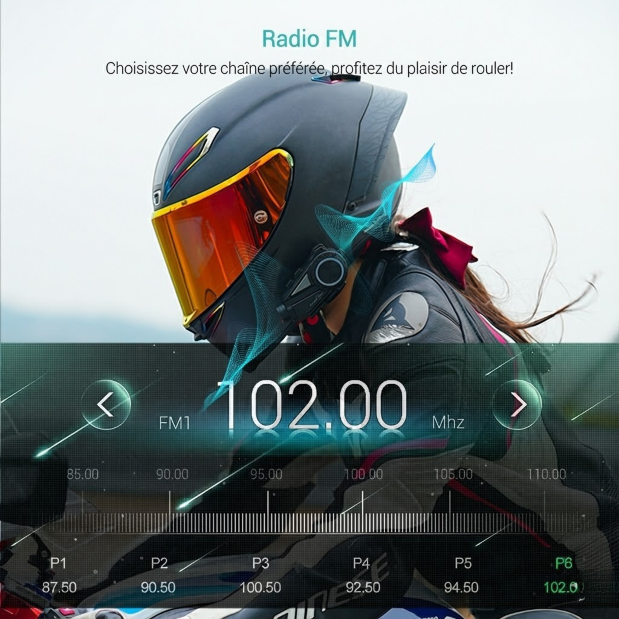 Intercom moto caméra FreedConn R3 Pro DUO - haut-parleur