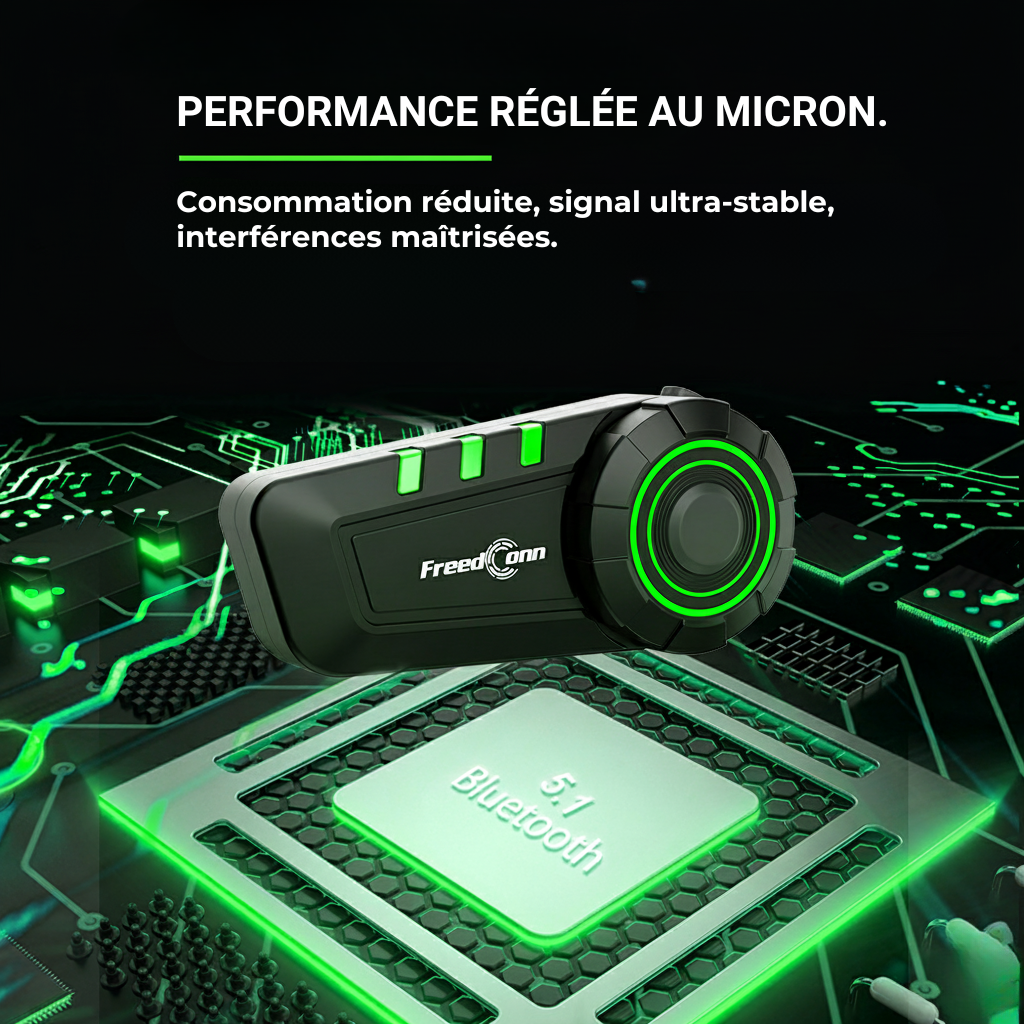 Intercom moto FreedConn KY V2 Audio Hi-Res - sur casque