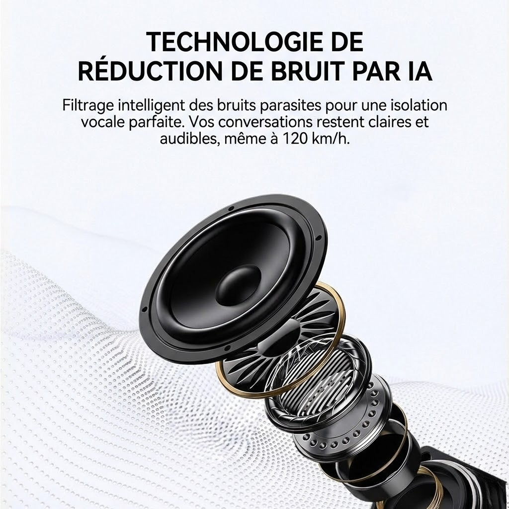 Intercom moto Mesh FreedConn FX Plus - vue dessous