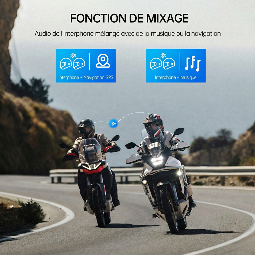 Intercom moto Mesh FreedConn FREE+ V2.0 - boutons