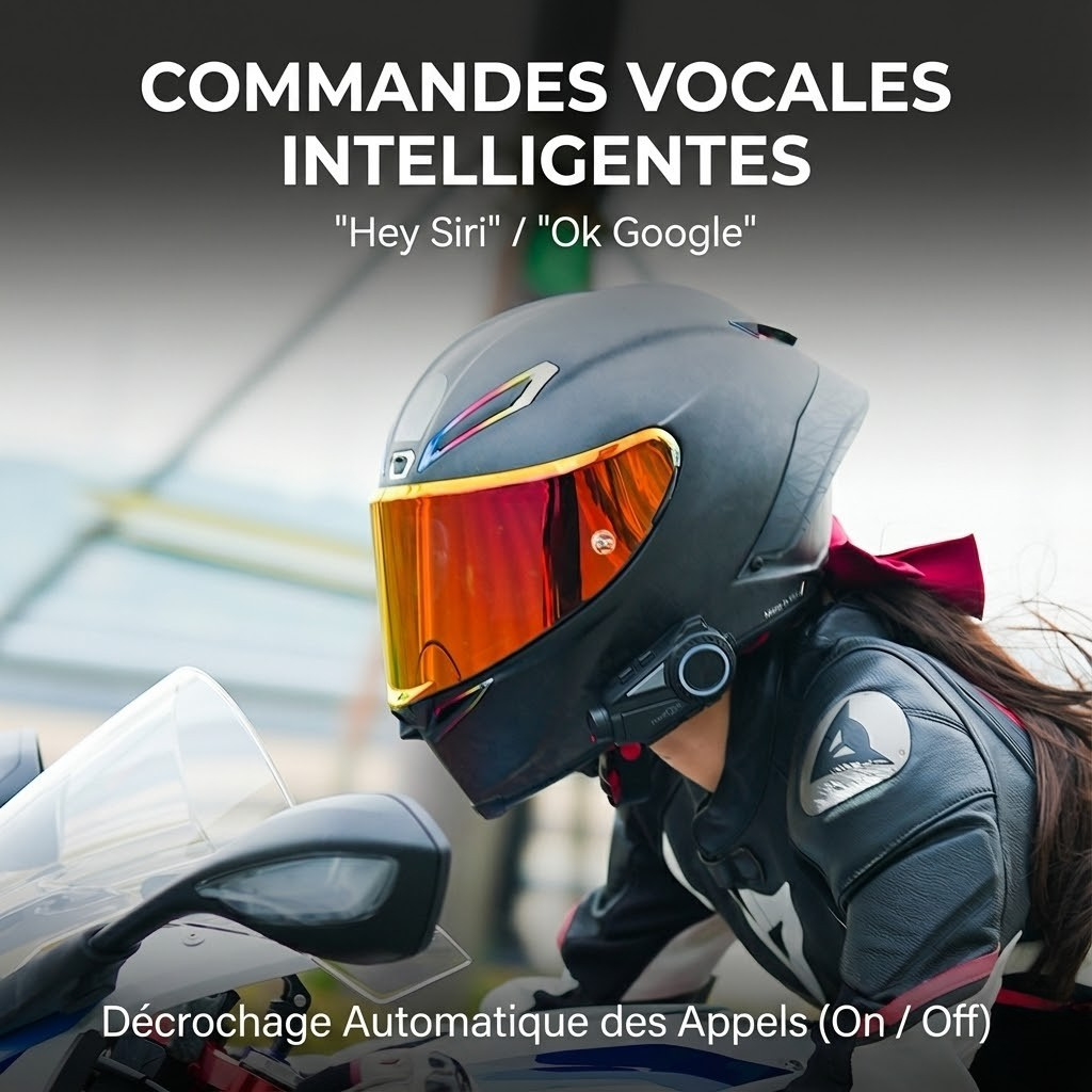 Intercom moto caméra FreedConn R3 Pro DUO - vue arrière