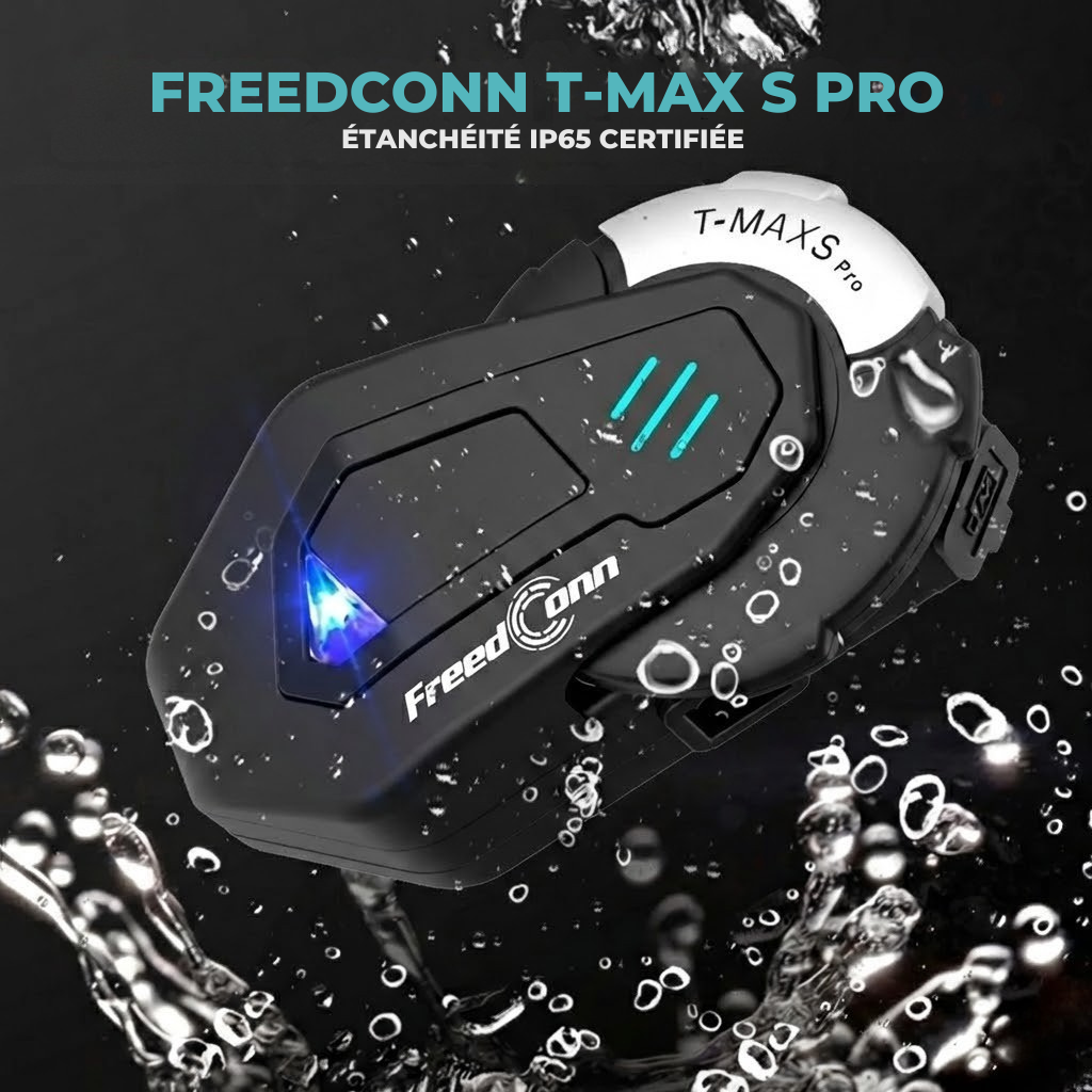 Intercom moto FreedConn T-MAX S PRO - accessoires inclus