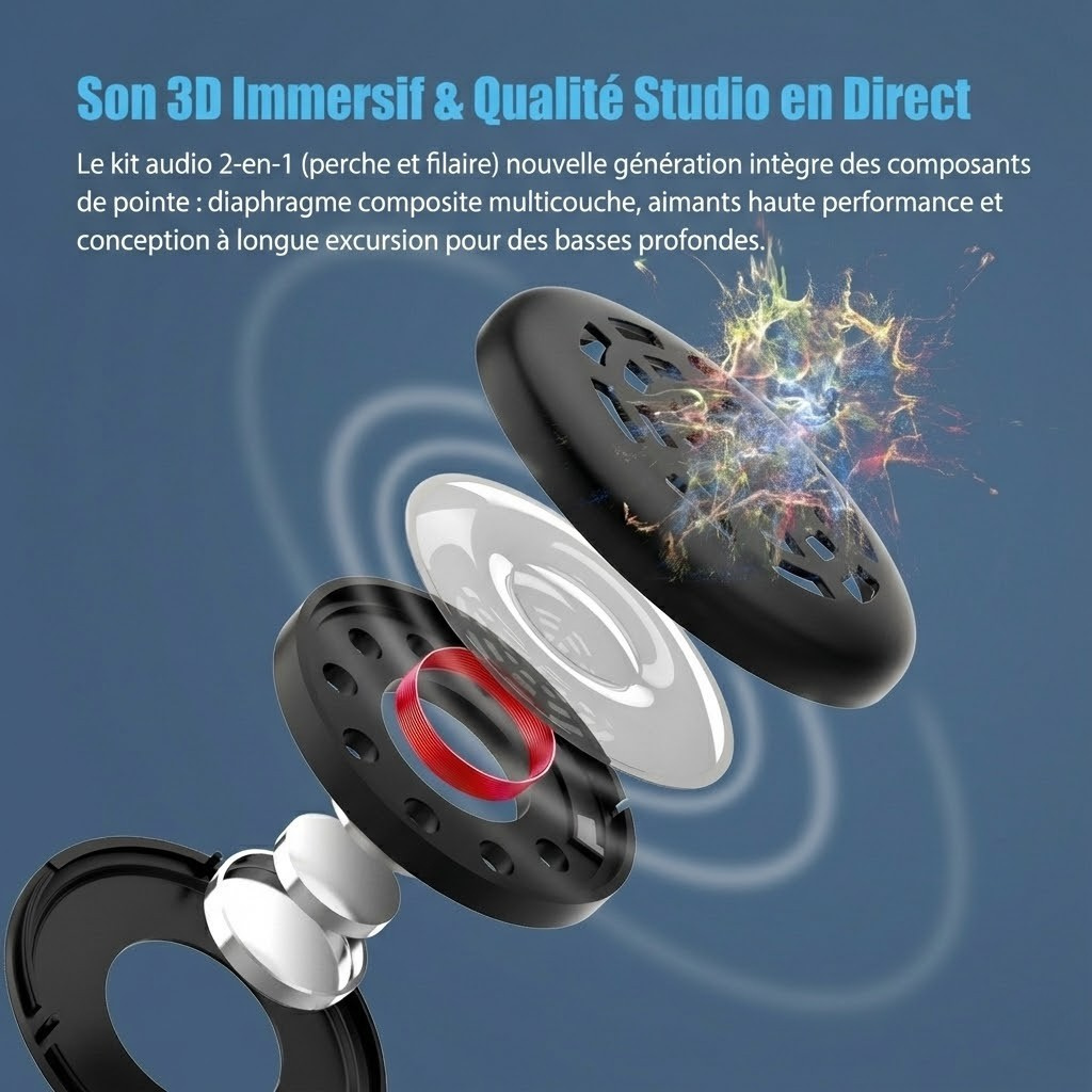 Intercom moto FreedConn KY Pro - haut-parleur Hi-Res